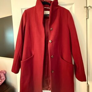 Aritzia Wilfred coat - deep red